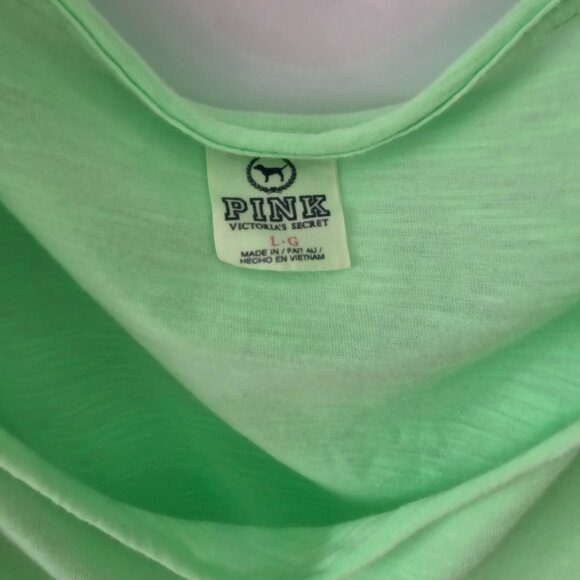 Victoria Secret Shirt Dresses Black M & Neon Green in L T-Shirts L/S Shirt RARE - Picture 7 of 12